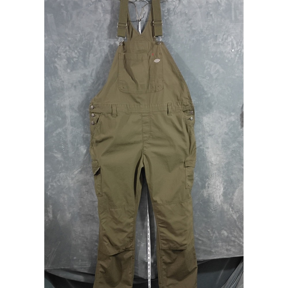 Dickies Cooling Temp-iQ Ripstop Cargo Bib Overalls Olive Green XL Mens Workwear